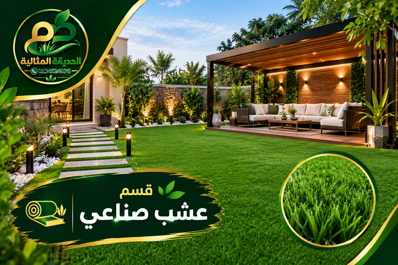 عشب صناعي
